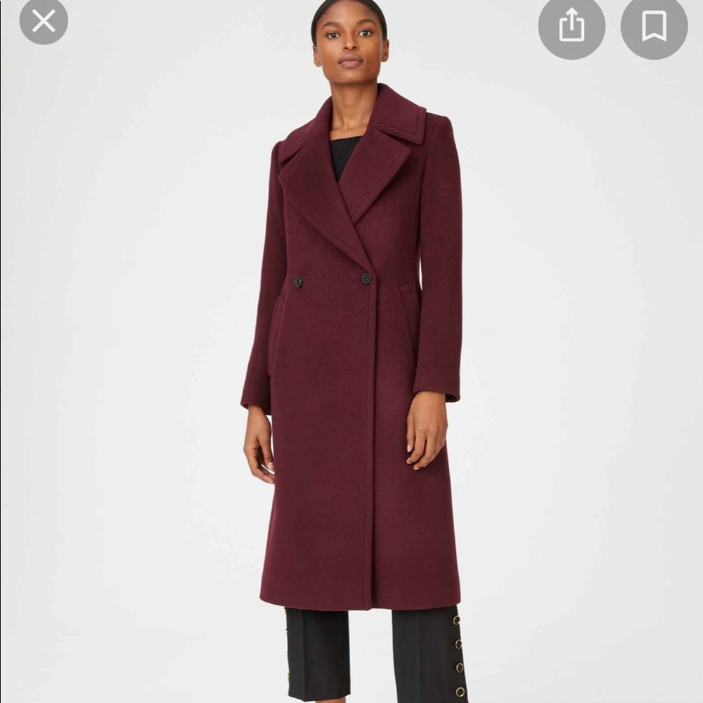 Club Monaco Daylina Coat Burgundy